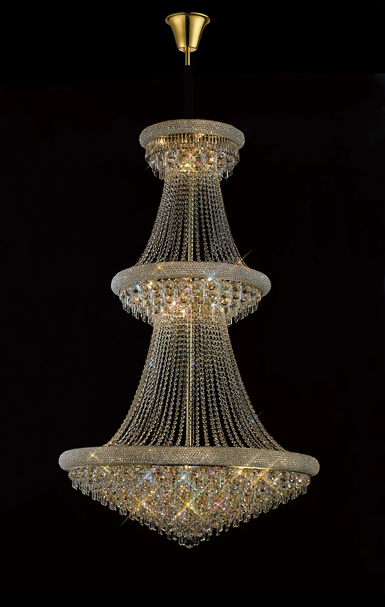 IL32114  Alexandra Crystal Chandelier 29 Light (64.8kg) Gold